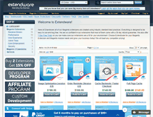 Tablet Screenshot of extendware.com